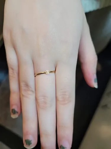 TIMI OF SWEDEN Chakra Crystal ring rustfrit stål