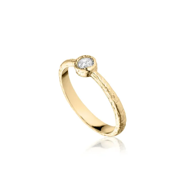 Bykjaergaard Romance ring forgyldt zirkonia