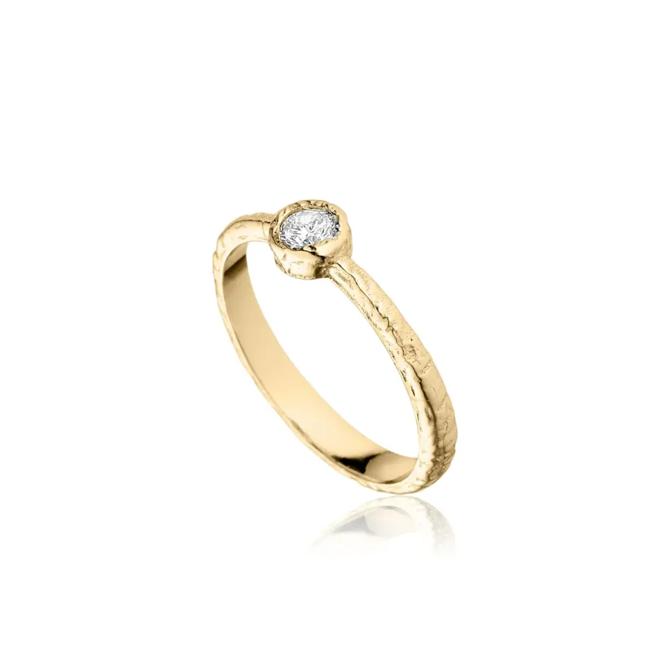 Bykjaergaard Romance ring forgyldt zirkonia