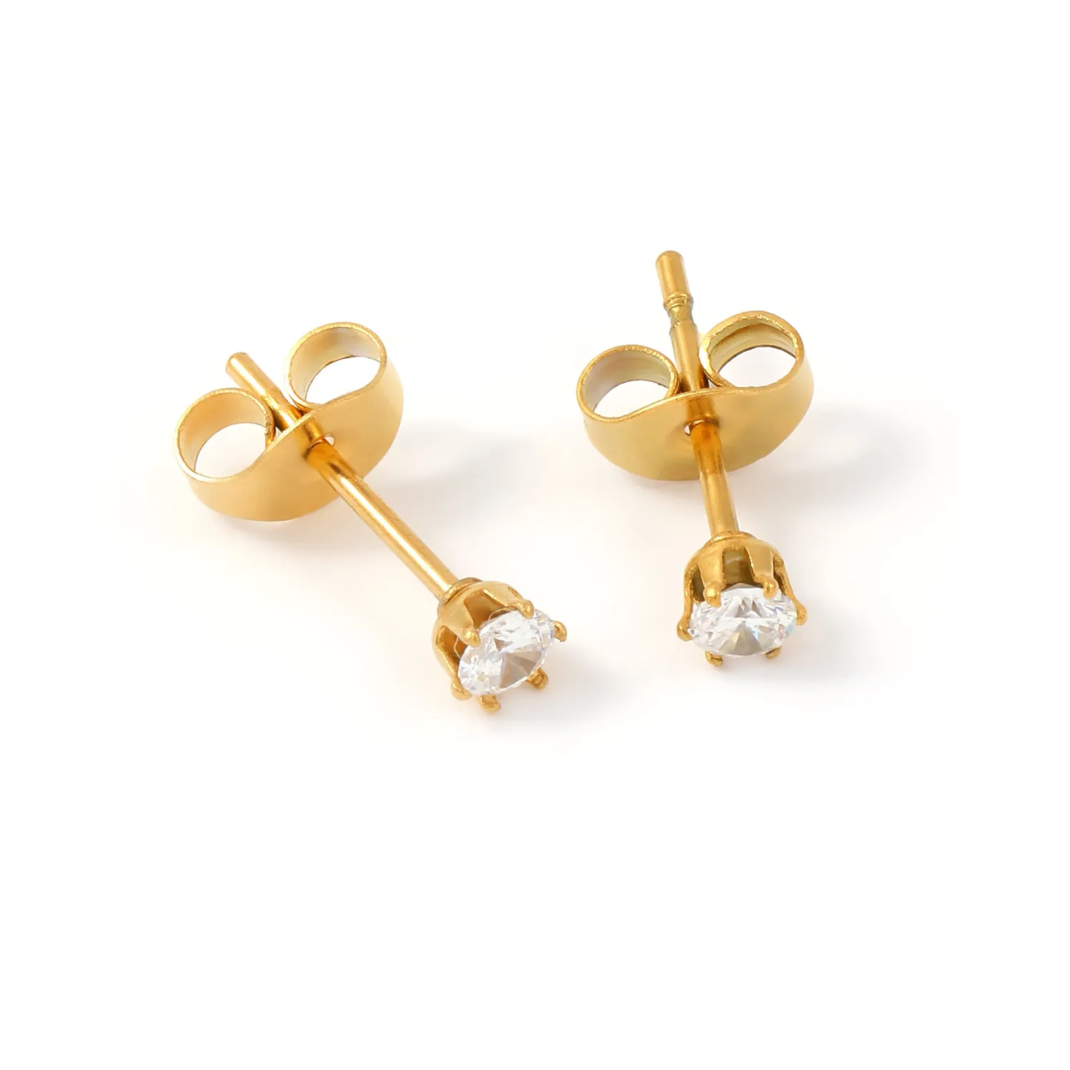 TIMI OF SWEDEN Anais stud øreringe 3 mm krystal stål