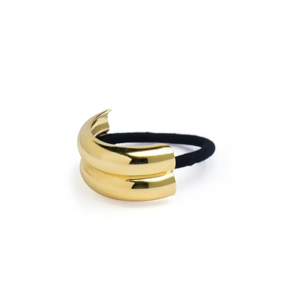 TIMI OF SWEDEN Majvor hårbånd guld minimalistisk