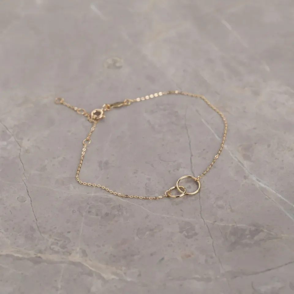 Sisi Copenhagen Una guld armbånd ankerkæde 20 cm