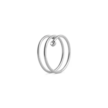TIMI OF SWEDEN Lykke ring rustfrit stål guld str 18