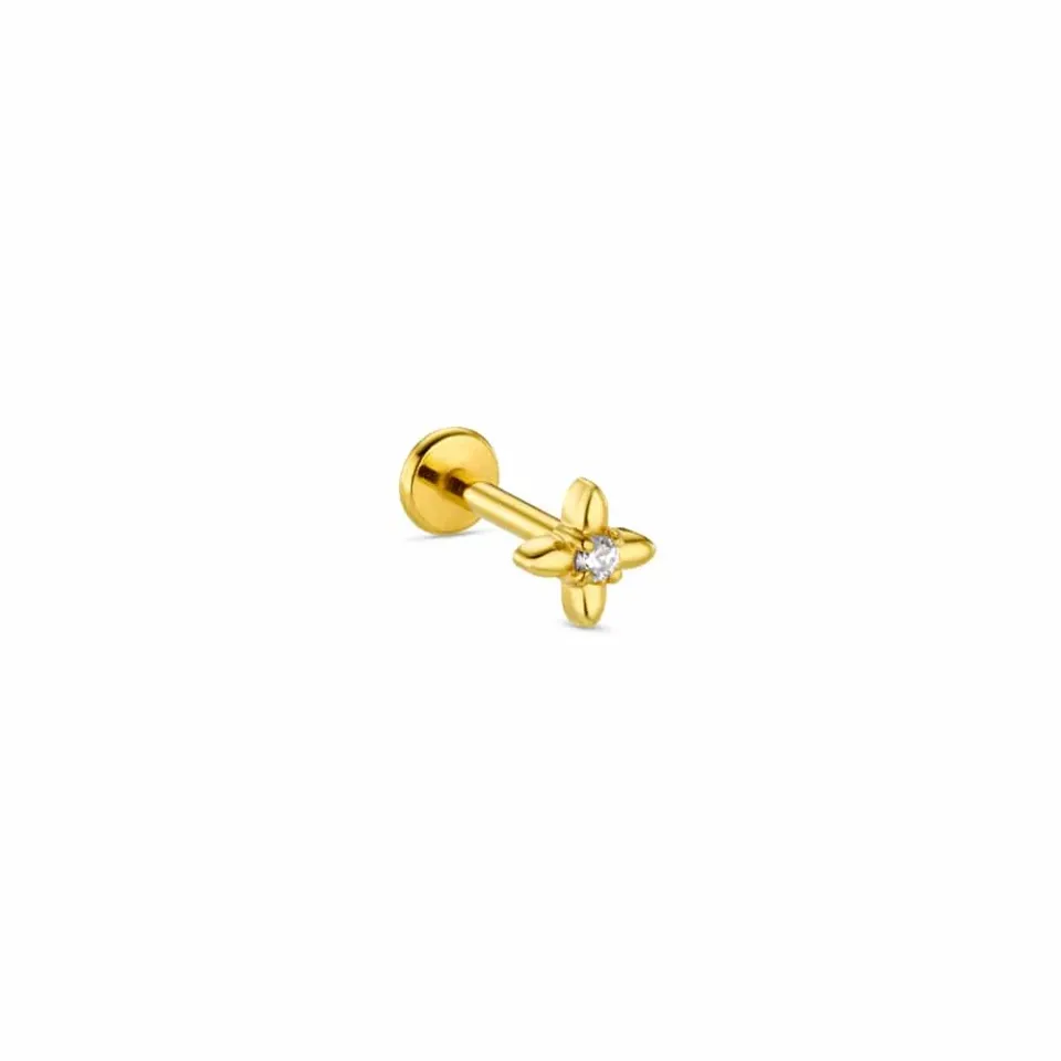 Orelia Crystal Micro Cross labret piercing krystal kors