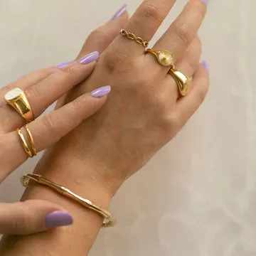 TIMI OF SWEDEN Bamboo Bangle armbånd stål vandtæt