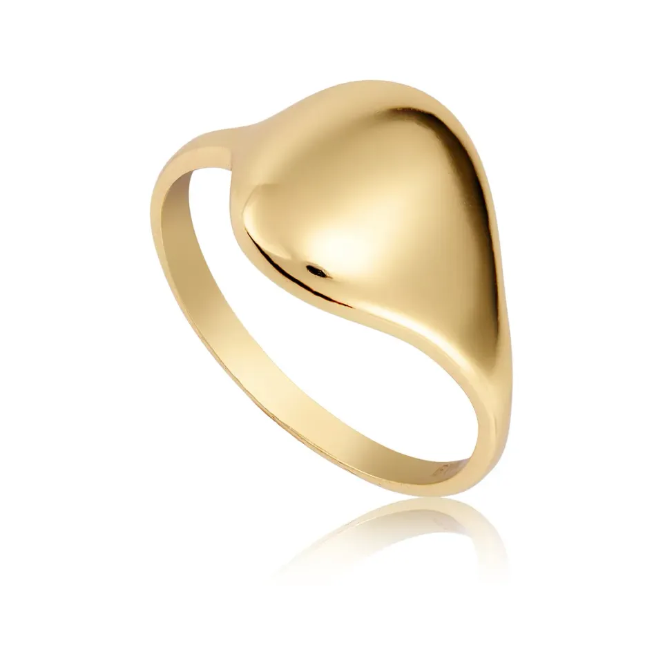 Bykjaergaard Classic ring i forgyldt sølv 18 karat