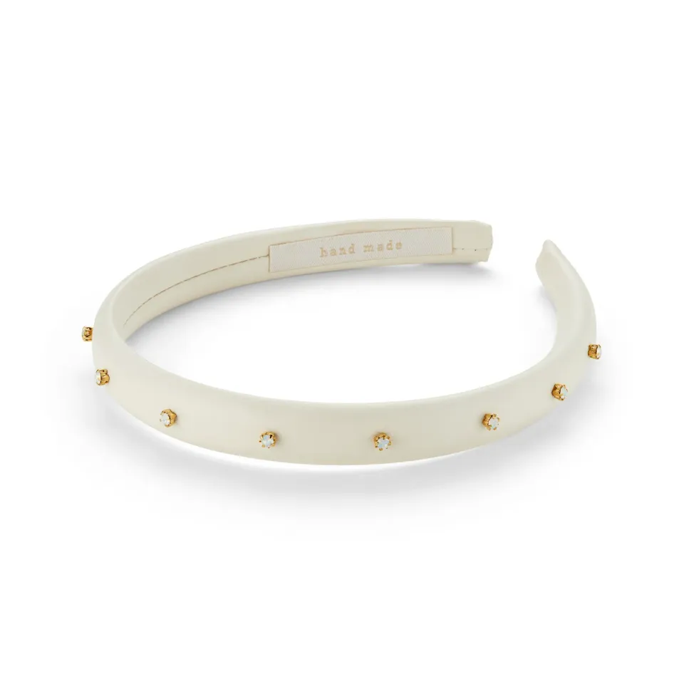 Orelia Opal Studded hårbøjle creme perle