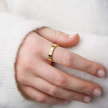 TIMI OF SWEDEN Emelyn krystal ring rustfrit stål vandtæt