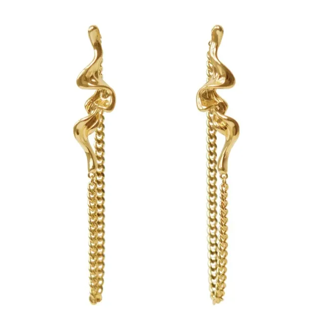 Wos WOS UP Nastasia øreringe guld 8 cm