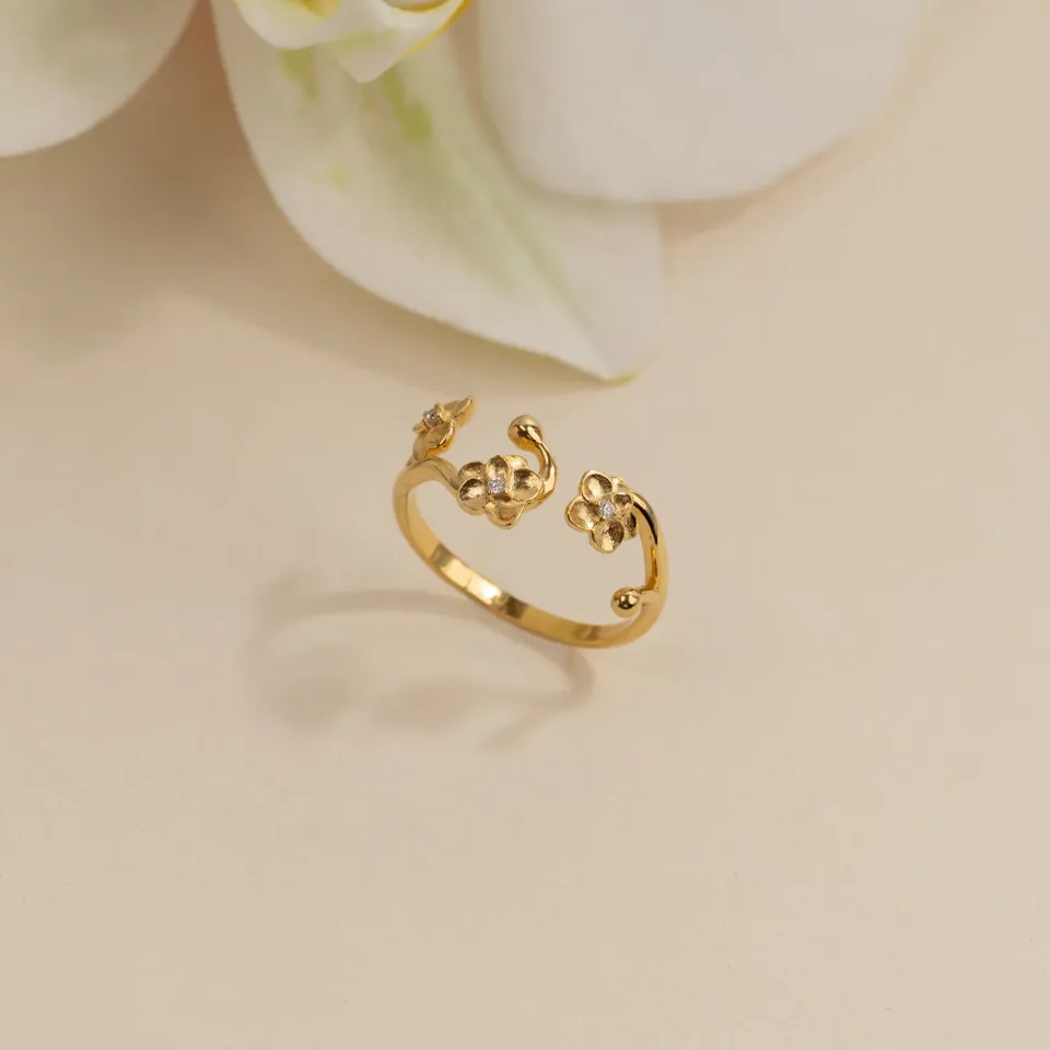 Sisi Copenhagen Odette crystal ring forgyldt zirkon