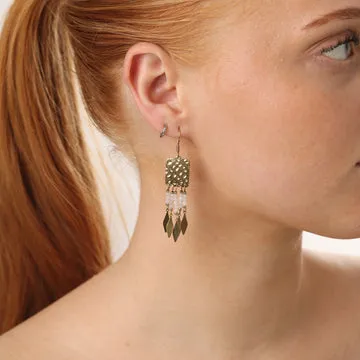 TIMI OF SWEDEN Britt øreringe guld 60 mm dangle