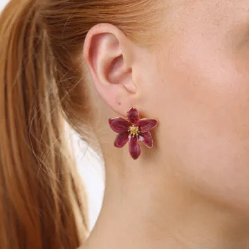 TIMI OF SWEDEN Vivianne Flower Stud øreringe blomst stor