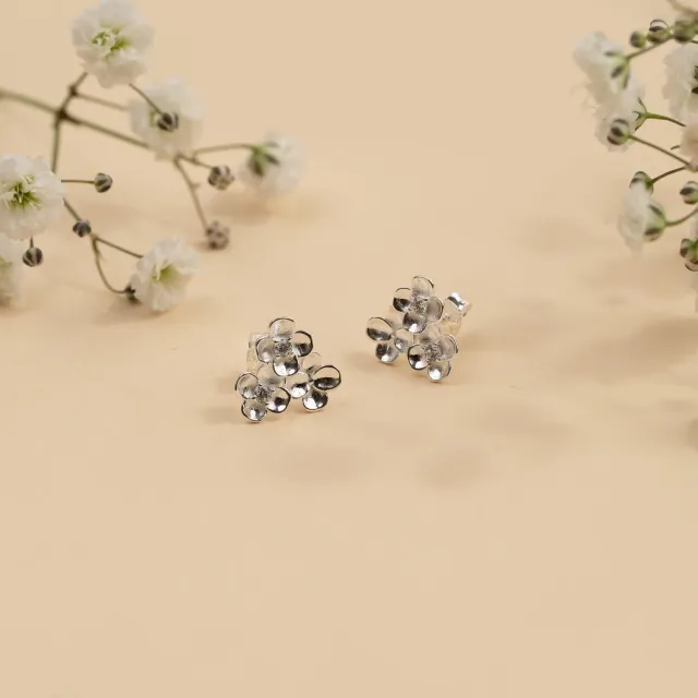 Sisi Copenhagen Flora Crystal ørestikker sølv zirkonia