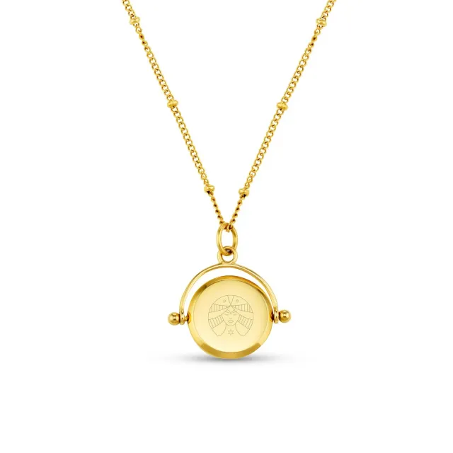 Orelia LUXE Virgo halskæde guld stjernetegn