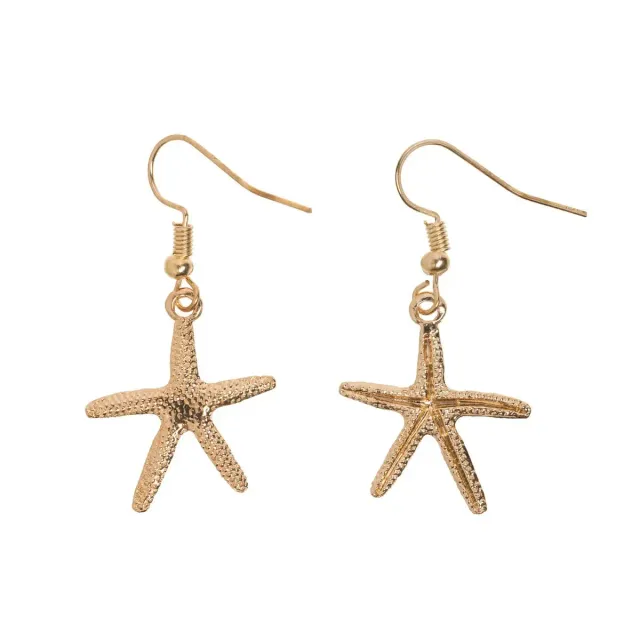 TIMI OF SWEDEN Deluxe Starfish øreringe guld dangling