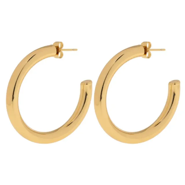 TIMI OF SWEDEN Elianna store hoops rustfrit stål 30 mm