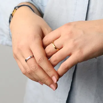 TIMI OF SWEDEN Jamila star ring rustfrit stål 17,5 mm