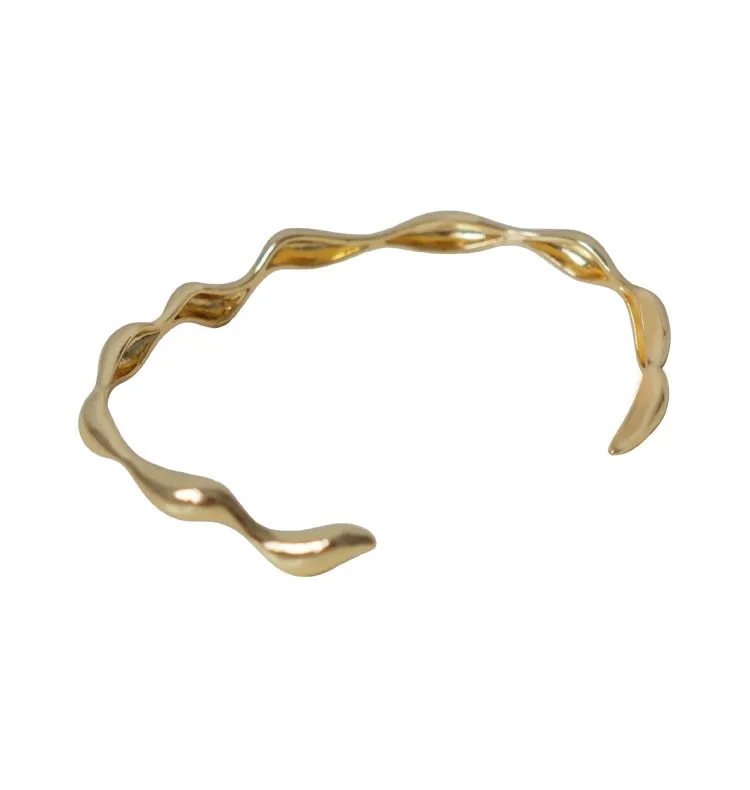 Wos Zenaida armbånd guld bølge