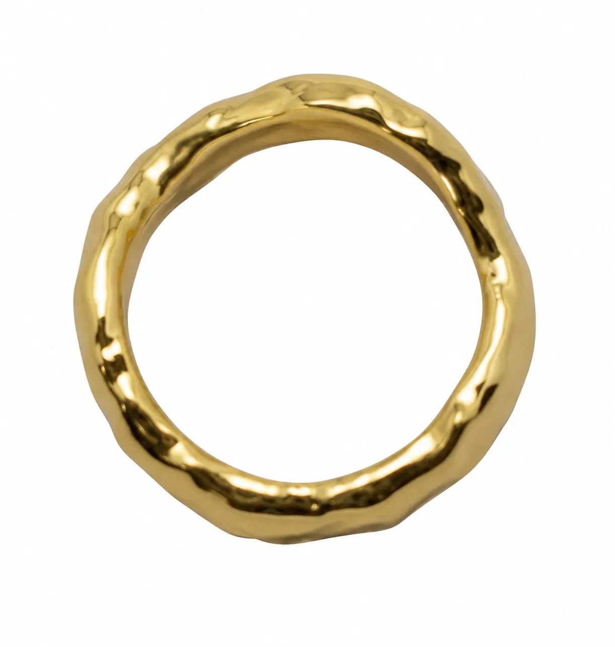 Wos Sam ring forgyldt bølget 5 mm