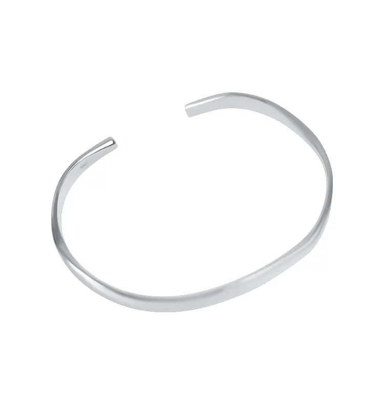 Wos Toni cuff-armbånd 925 sølv 6,8 cm