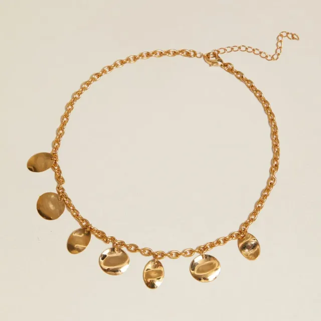 Orelia Vintage Molten Coin Charm halskæde møntvedhæng