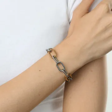 TIMI OF SWEDEN Nanja link armbånd rustfrit stål vandtæt