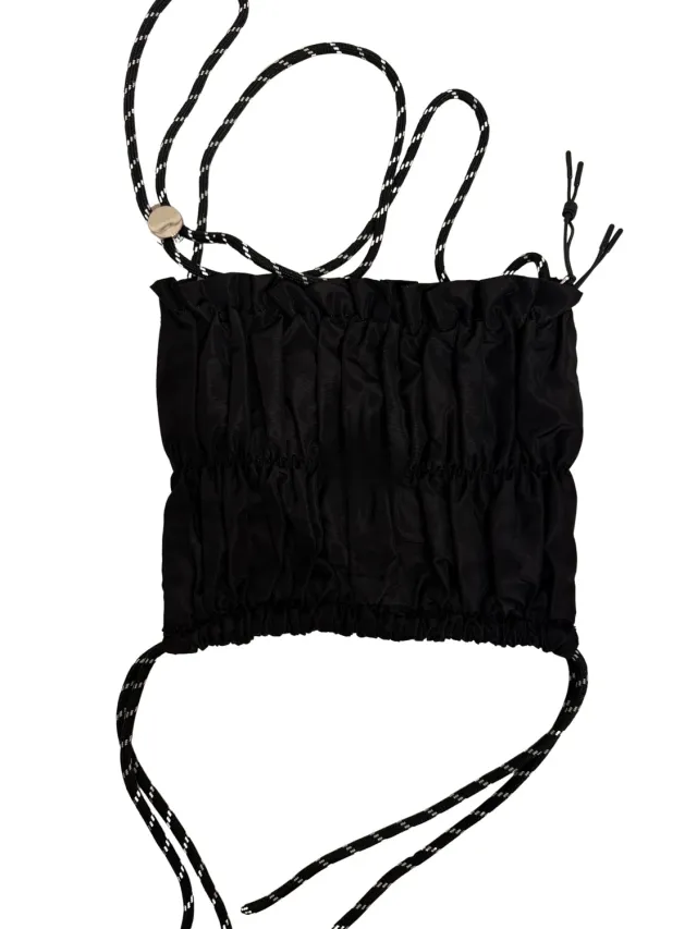 Wos Vilda taske sort nylon 21x19 cm