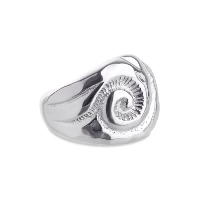TIMI OF SWEDEN Ursula ring sølv 17 mm skal