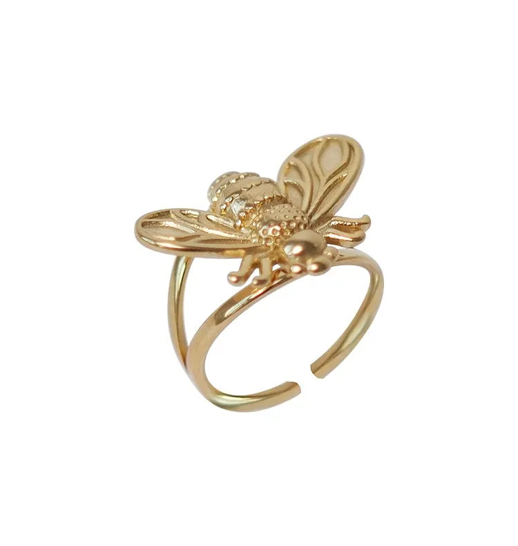 Wos Up Betty ring guld sløjfe 18K PVD