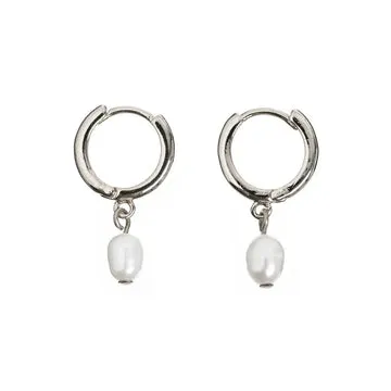 Timi of Sweden Pearl Small Hoop øreringe perle stål