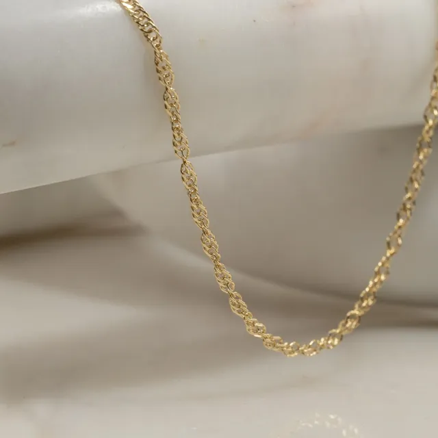 Sisi Copenhagen Leonora Solid Gold Chain halskæde 9 kt 42+3 cm