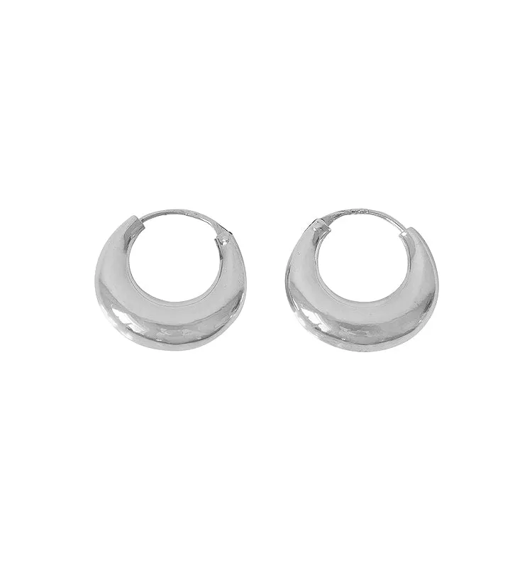Wos Up Lio hoops 925 sølv 15 mm creoler små