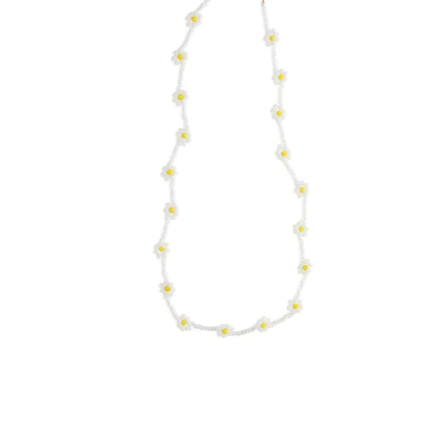 Timi of Sweden Lise blomst halskæde perler 38cm