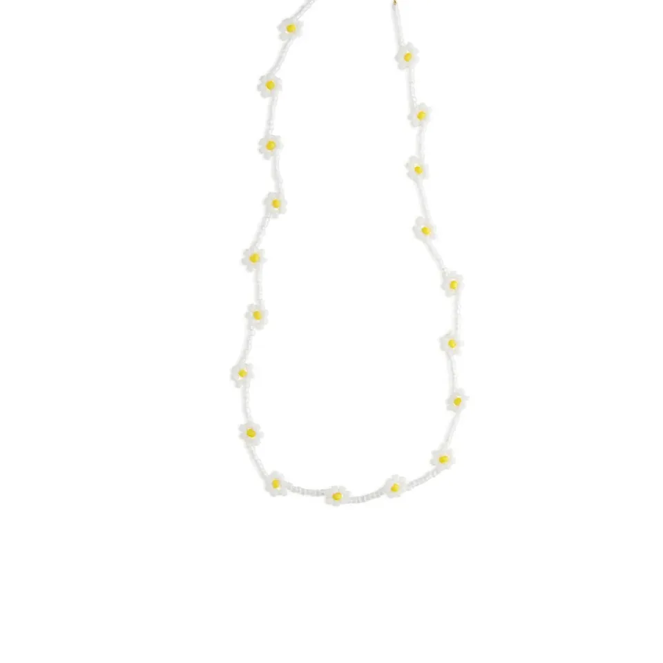 Timi of Sweden Lise blomst halskæde perler 38cm