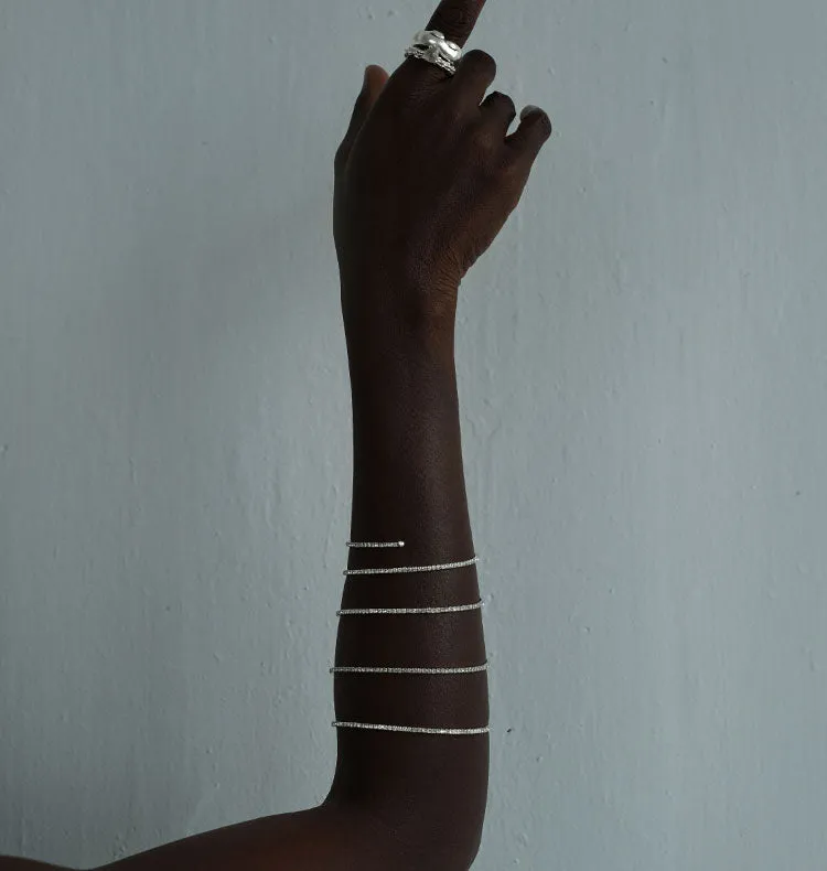 Wos Alyona armbånd sølv armring strass