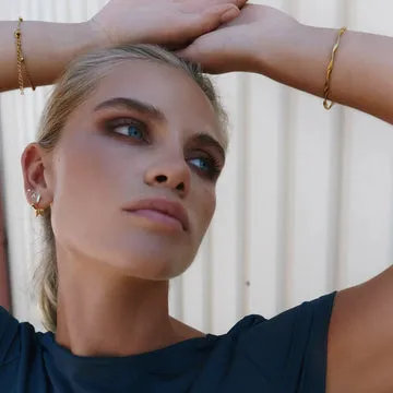 Timi of Sweden Arbo stud øreringe guld 3 mm forgyldt par