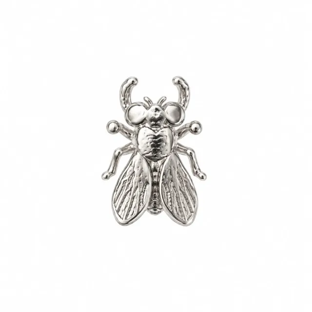 Wos Fad stud ørering sølv butterfly single