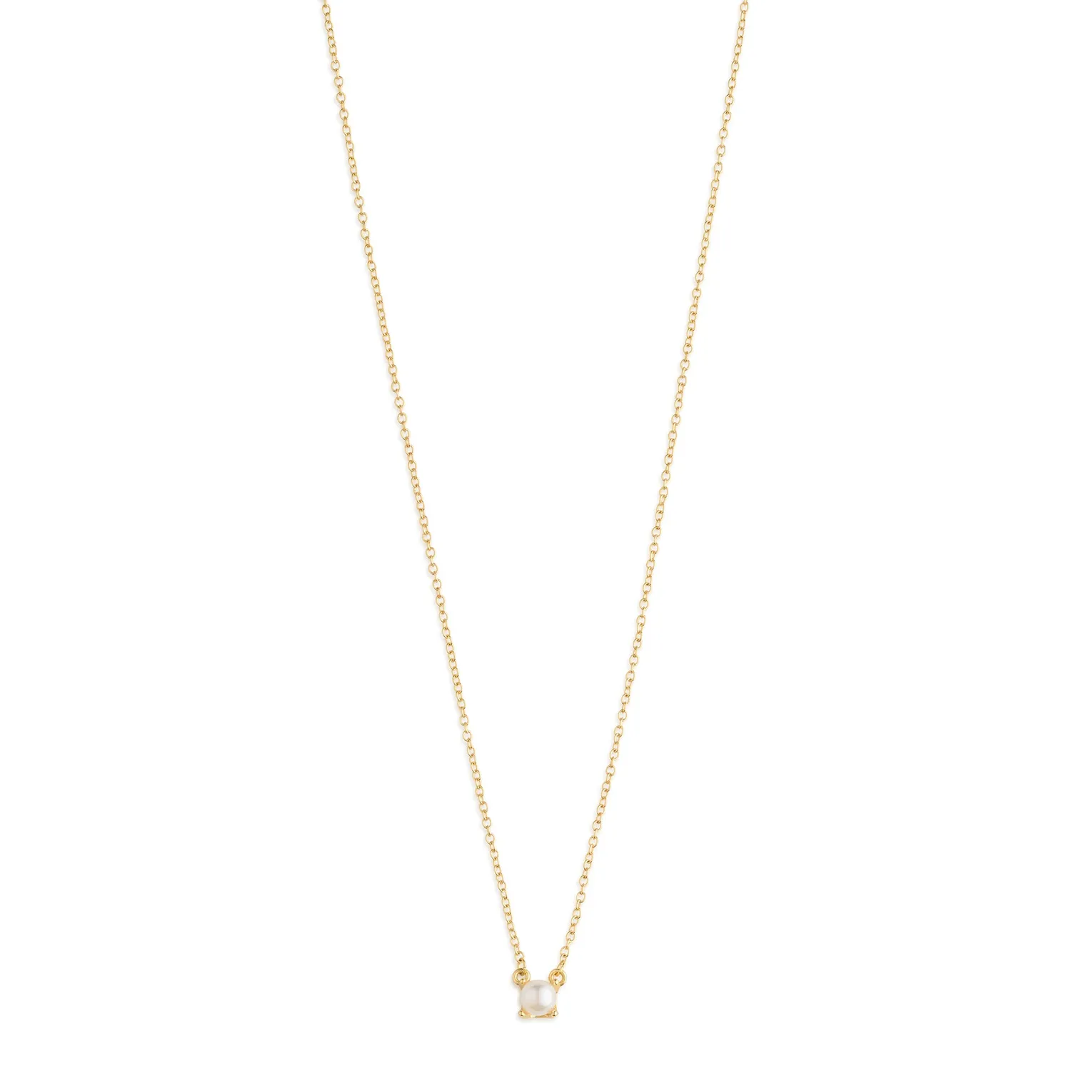 TIMI OF SWEDEN Essie perle halskæde guld 38 cm 5,5 mm