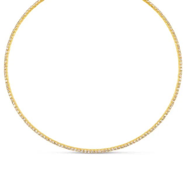 Orelia Crystal Tennis Choker halskæde guld krystal