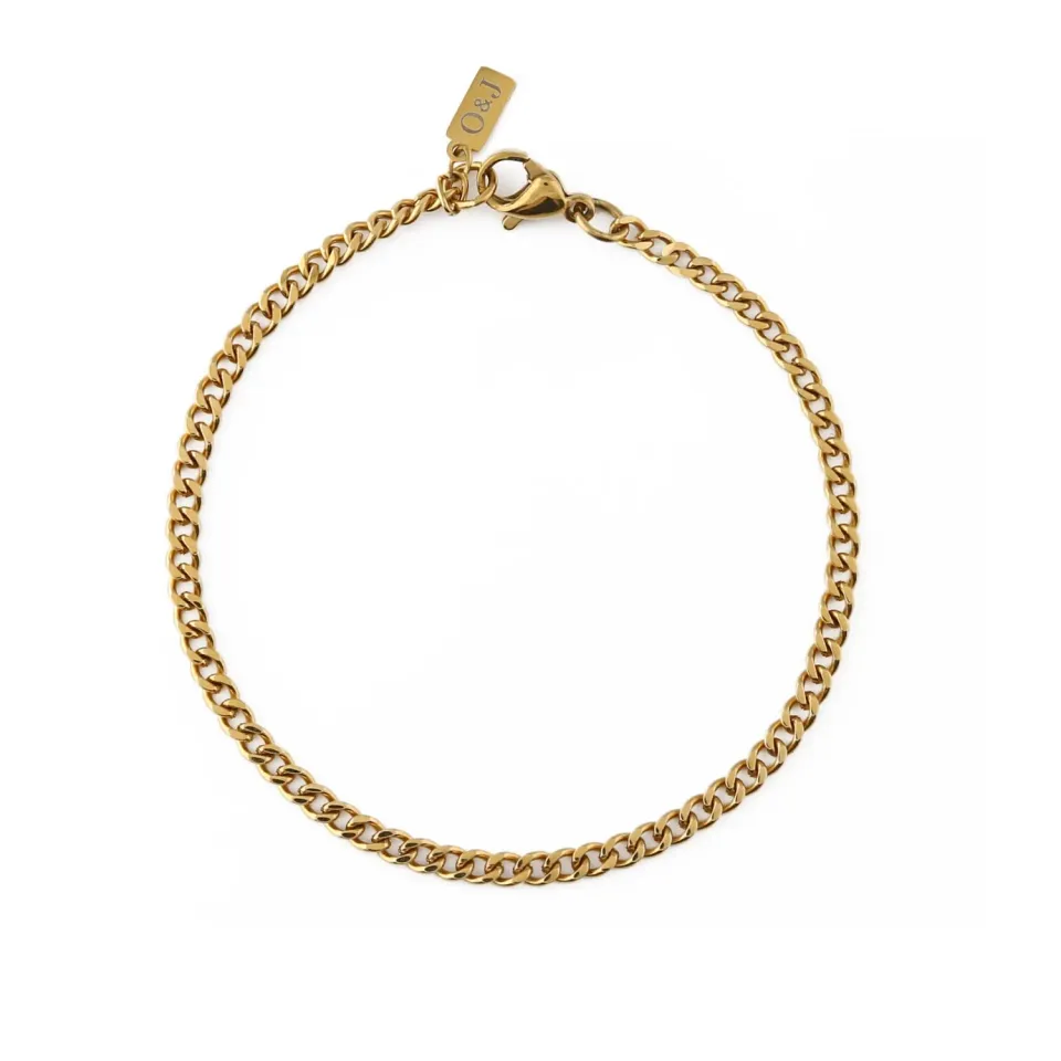 Orelia Fine Curb Chain armbånd guld vandtæt