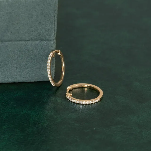 Sisi Copenhagen Classic 0,2ct lab-diamant creoler guld 14 kt