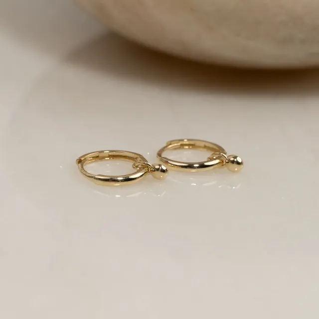 Sisi Copenhagen Minna creoler 9 kt guld med kugle par