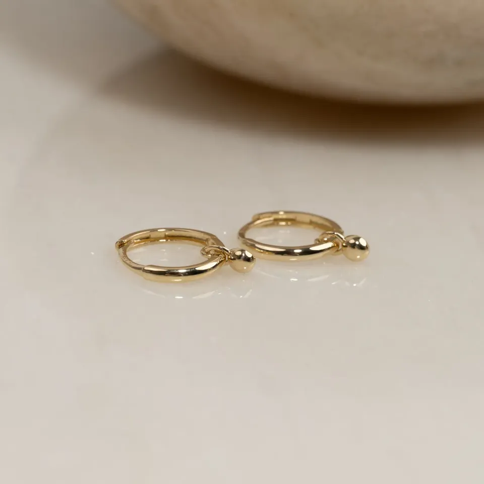 Sisi Copenhagen Minna creoler 9 kt guld med kugle par