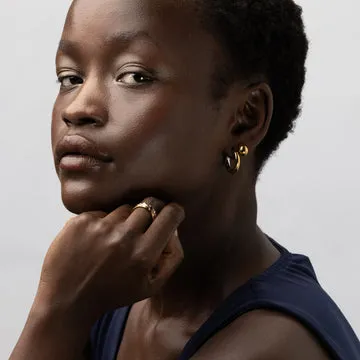 Timi of Sweden Lyn hoops øreringe guld sølv 12 mm