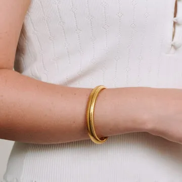 TIMI OF SWEDEN Limei armbånd stål guld 10 mm
