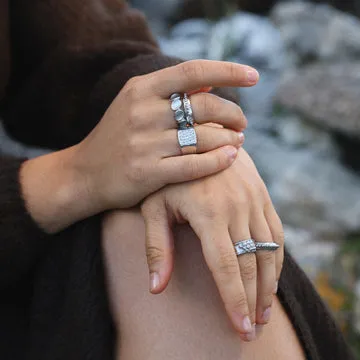 TIMI OF SWEDEN Blythe signetring stål vandtæt 18 mm