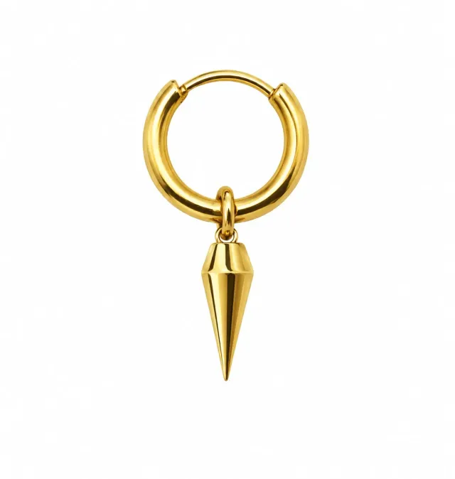 Wos Siri mini single øreringe guld 2,7 cm