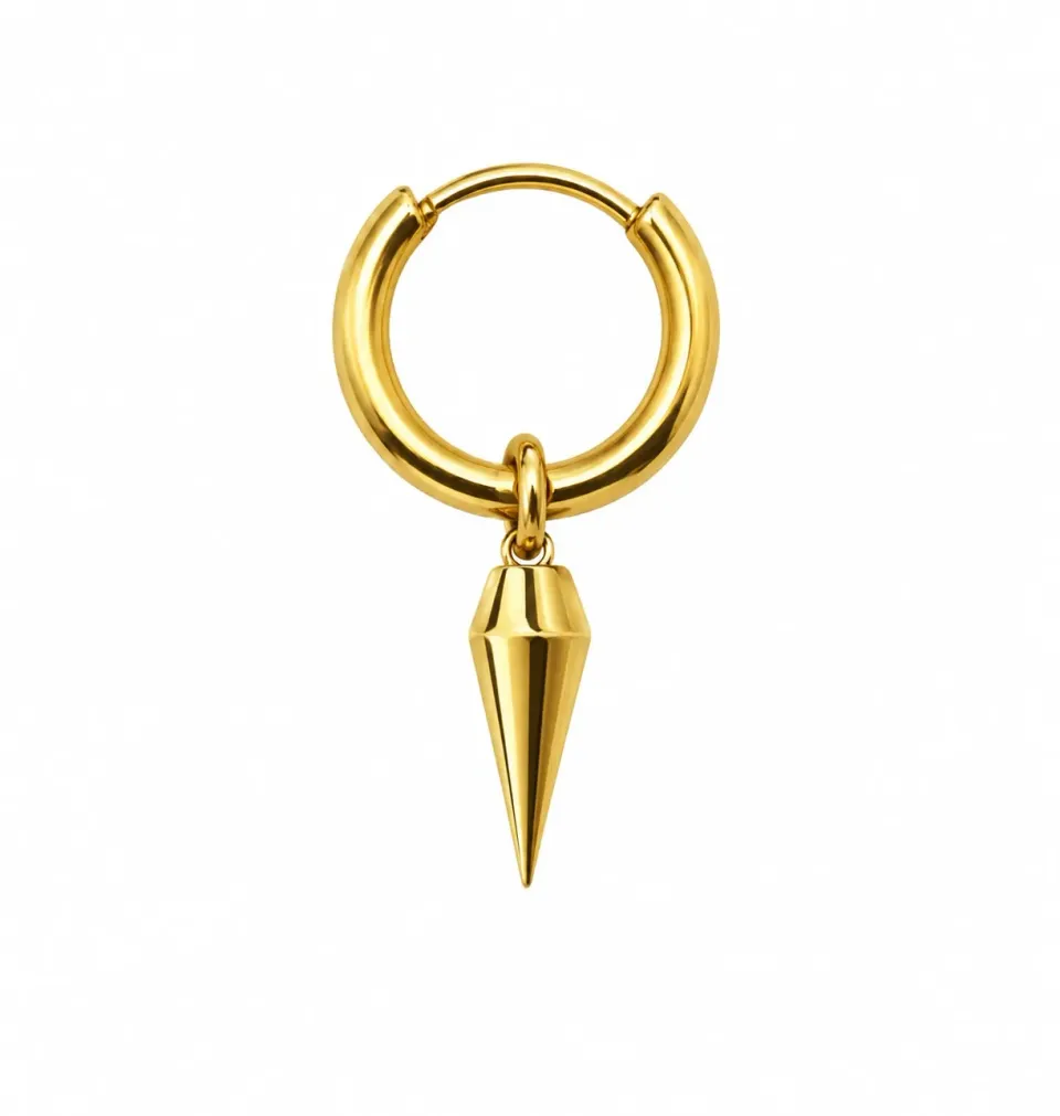 Wos Siri mini single øreringe guld 2,7 cm