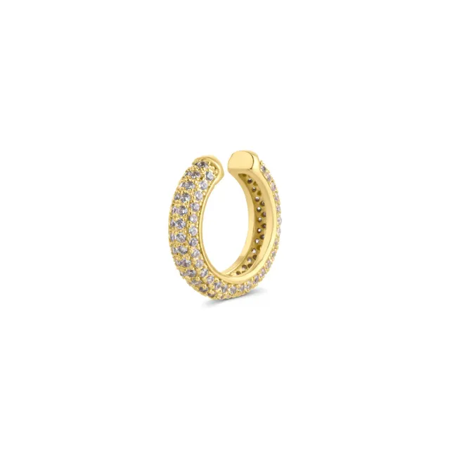 TIMI OF SWEDEN Solina krystal ear cuff guld 11,4 mm