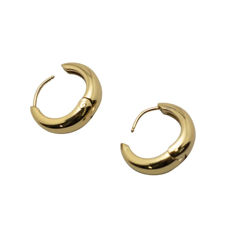 Wos Lio hoops øreringe guld 20 mm